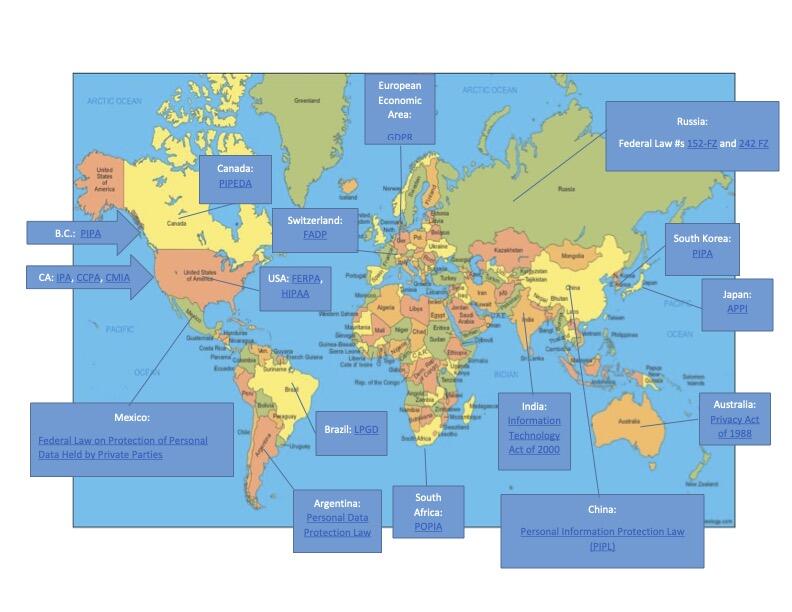 Privacy Laws World Map